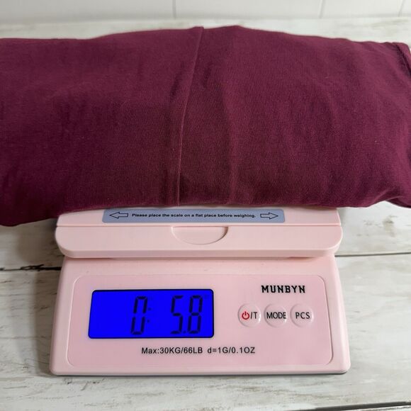 J Crew Ruffle Shoulder Top Womens Large L Burgundy Jacquard Sleeves Peasant - Picture 12 of 12